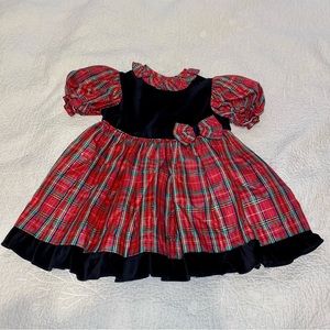 Little Precious | Dresses | Girls Vintage Christmas Holiday Velvet Dress  Toddler 3t | Poshmark